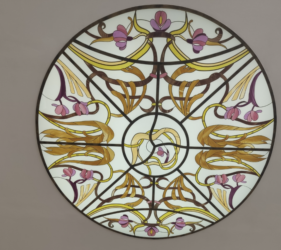 Round ceiling vitraj 2
